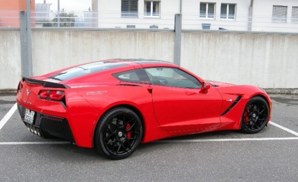 CORVETTE C7 Stingray Coupe Targa rot