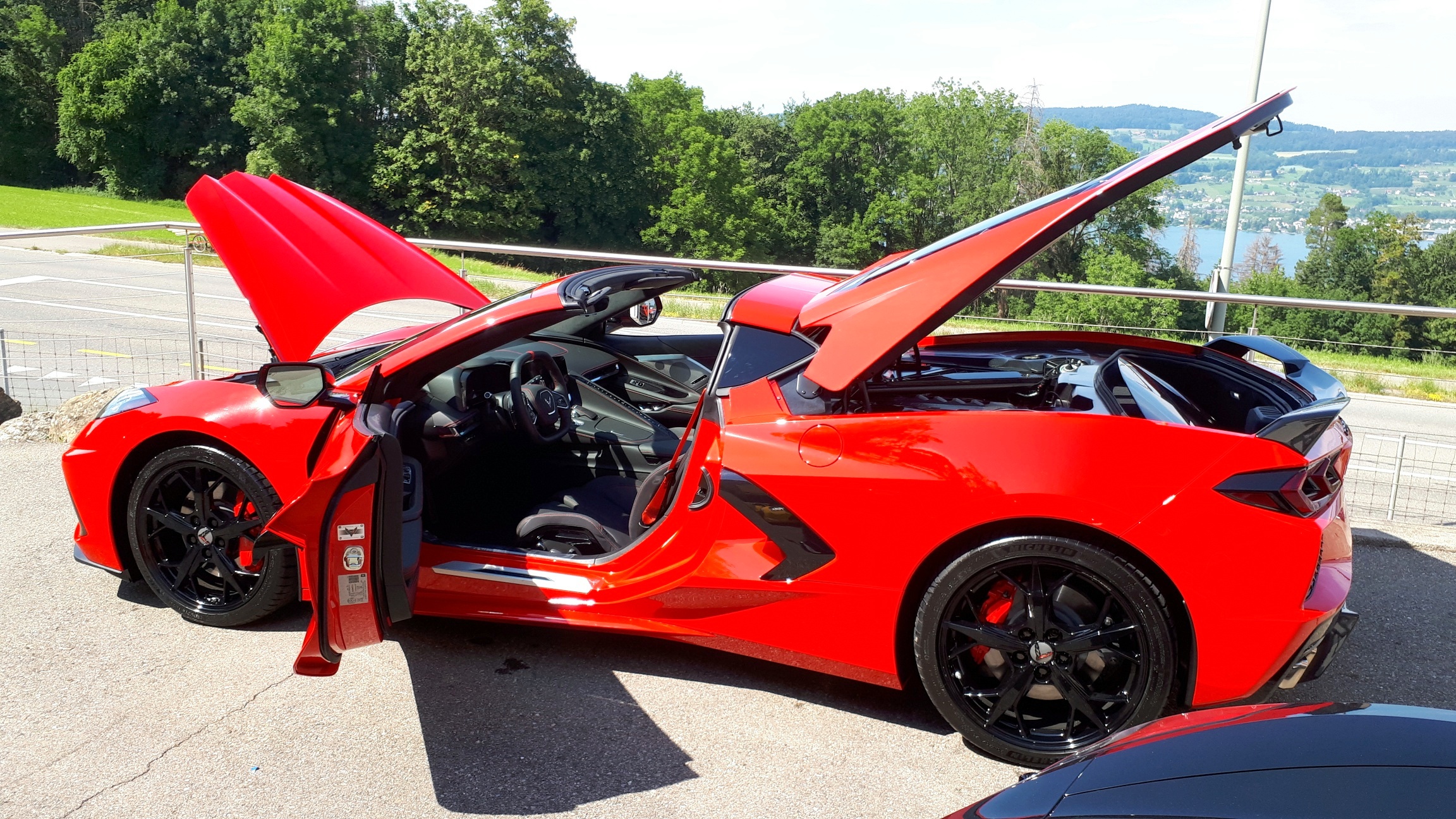 C8 ex Can. Torch Red side open doors, hatches